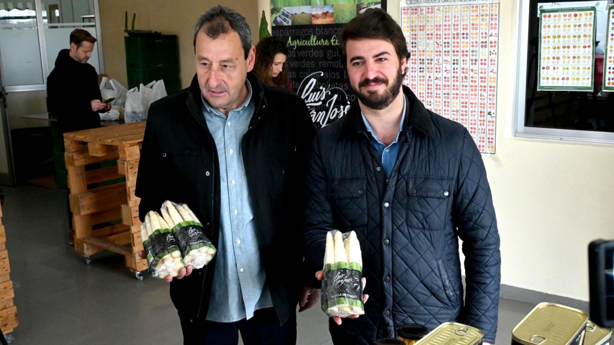 Gallardo con los espárragos de Tudela de Duero