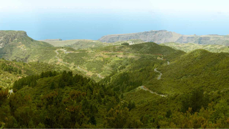  Parque Nacional de Garajonay, Patrimonio Mundial de la UNESCO, en La Gomera.