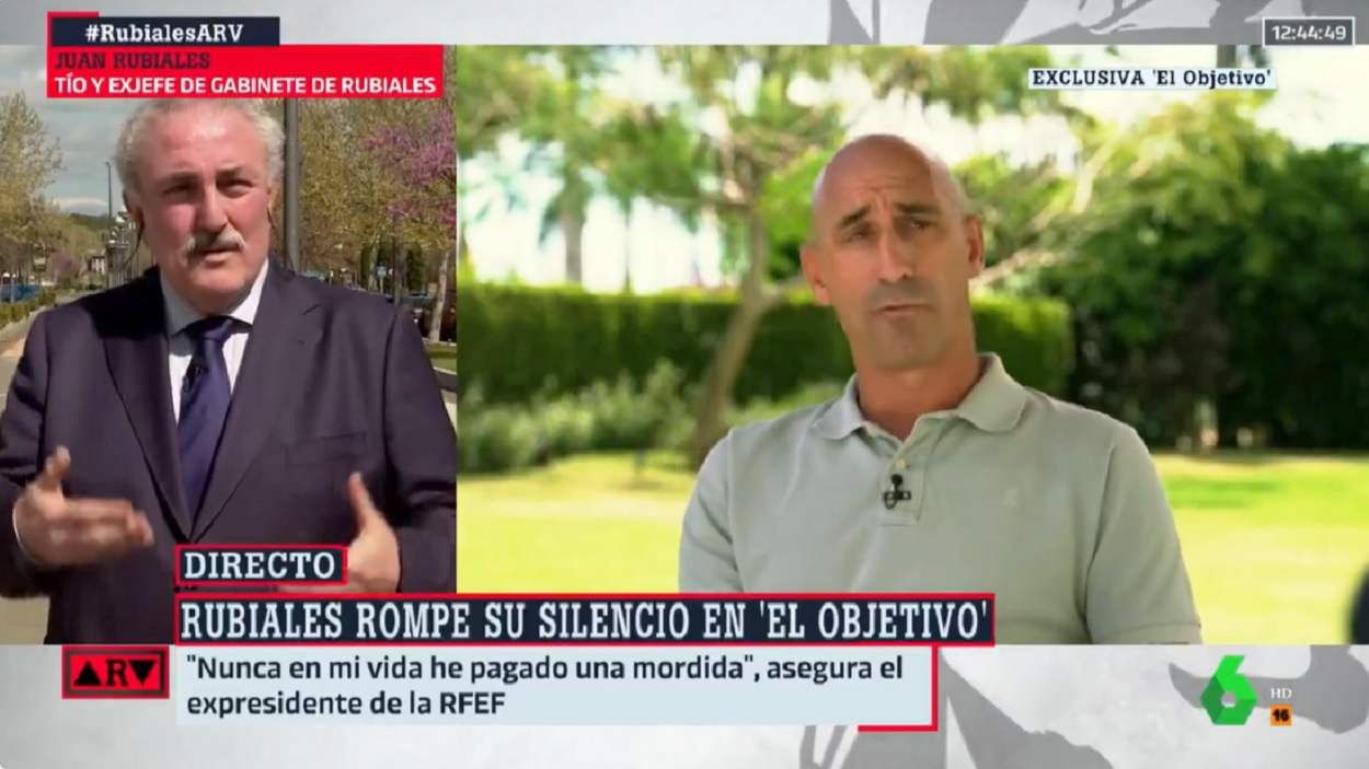El tio de Rubiales responde a las acusaciones del expresidente de la RFEF. laSexta