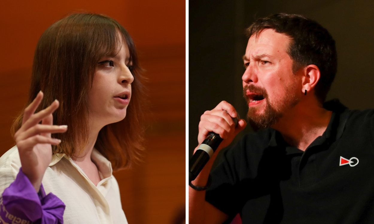 Elizabeth Duval y Pablo Iglesias. 