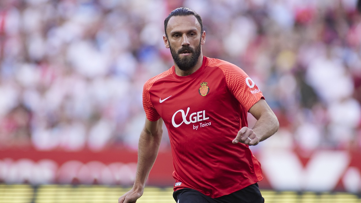 Muriqi jugando con el Mallorca. EP