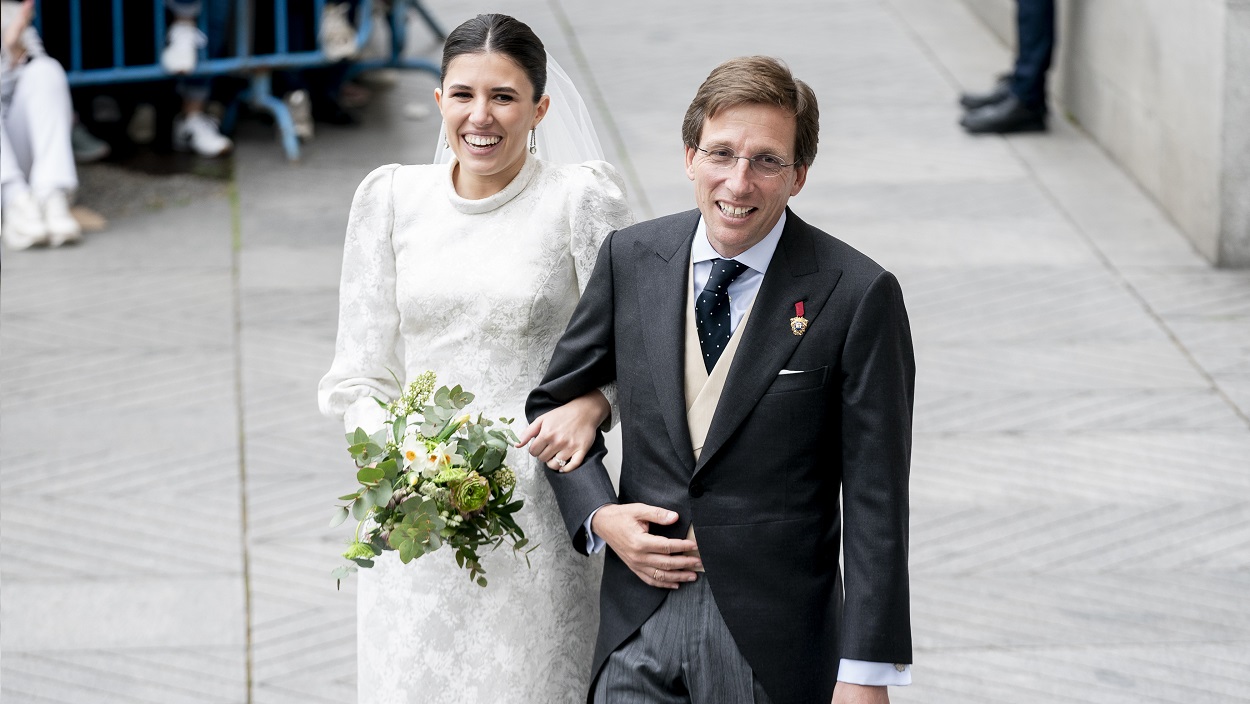 José Luis Martínez-Almeida y Teresa Urquijo en su boda. EP