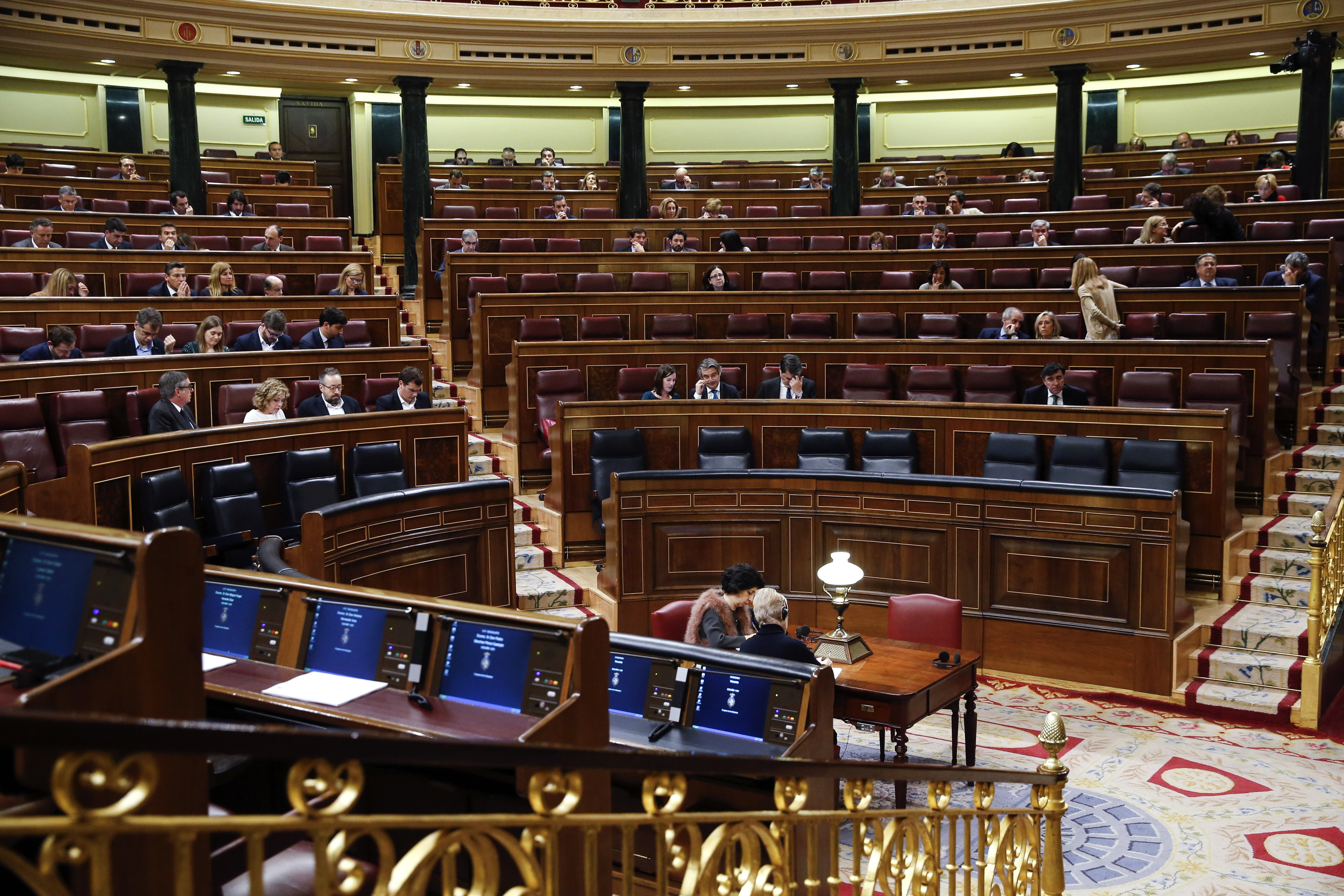 Vista general del Pleno del Congreso de los Diputados