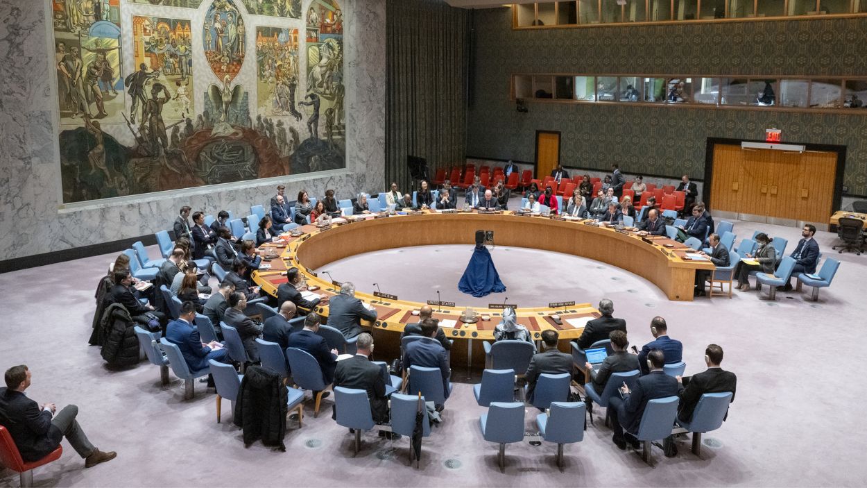 Reunión del Consejo de Seguridad de Naciones Unidas. EP.