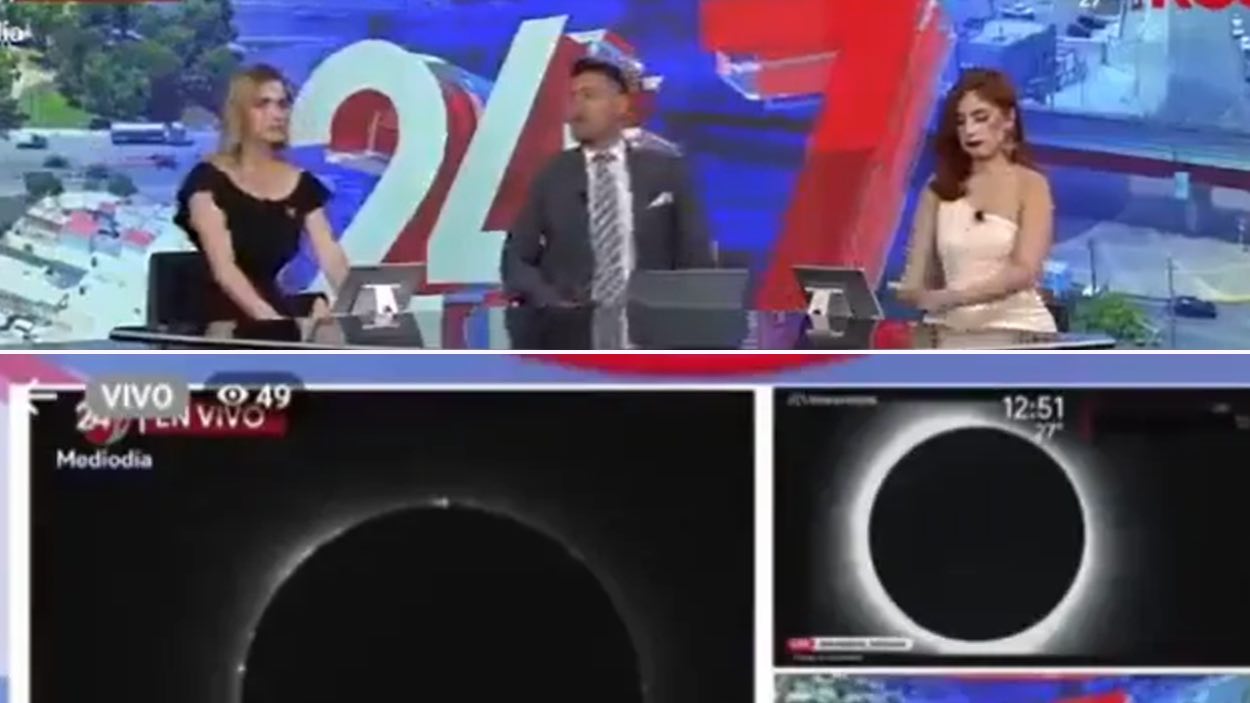 El eclipse total se transforma en un eclipse testicular. 24/7