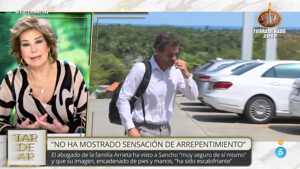 Ana Rosa Quintana, indignada con Rodolfo Sancho en 'TardeAR'. Mediaset España