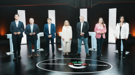 Participantes del debate electoral vasco en RTVE. EP