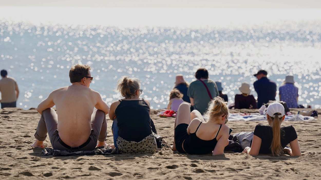 La playa de la Malagueta, febrero 2024. EP