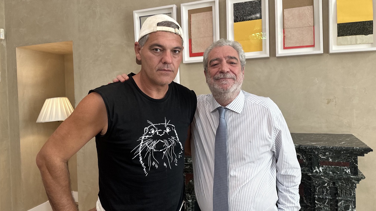 Frank Cuesta y Miguel Ángel Rodríguez. Twitter / @Frank_Cuesta.