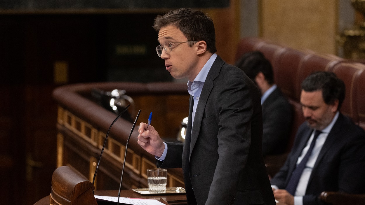 Iñigo Errejón en el Congreso este miércoles. EP.