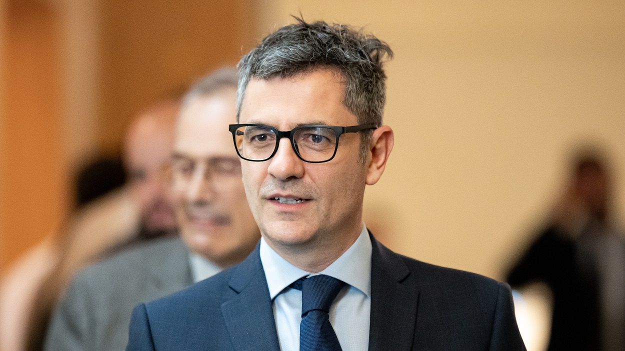 El ministro de Presidencia, Justicia y Relaciones con las Cortes, Félix Bolaños. EP