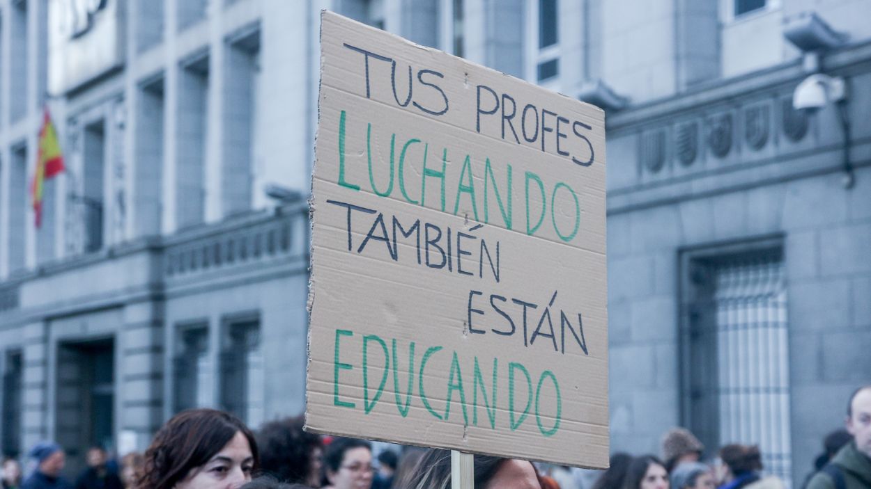 Manifestación de la Marea Verde en defensa de la educación pública. EP.