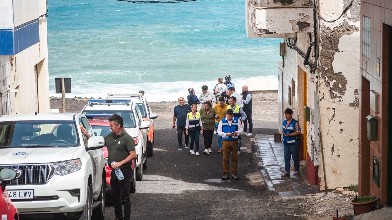 Estragos del temporal en Canarias