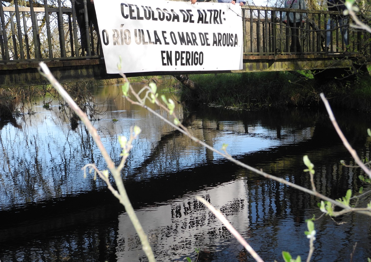 Las protestas contra Altri y el proyecto de "macrocelulosa" siguen creciendo (Foto: Ulloa Viva).