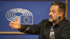 El cabeza de lista de IU para las elecciones europeas, Manu Pineda. EP