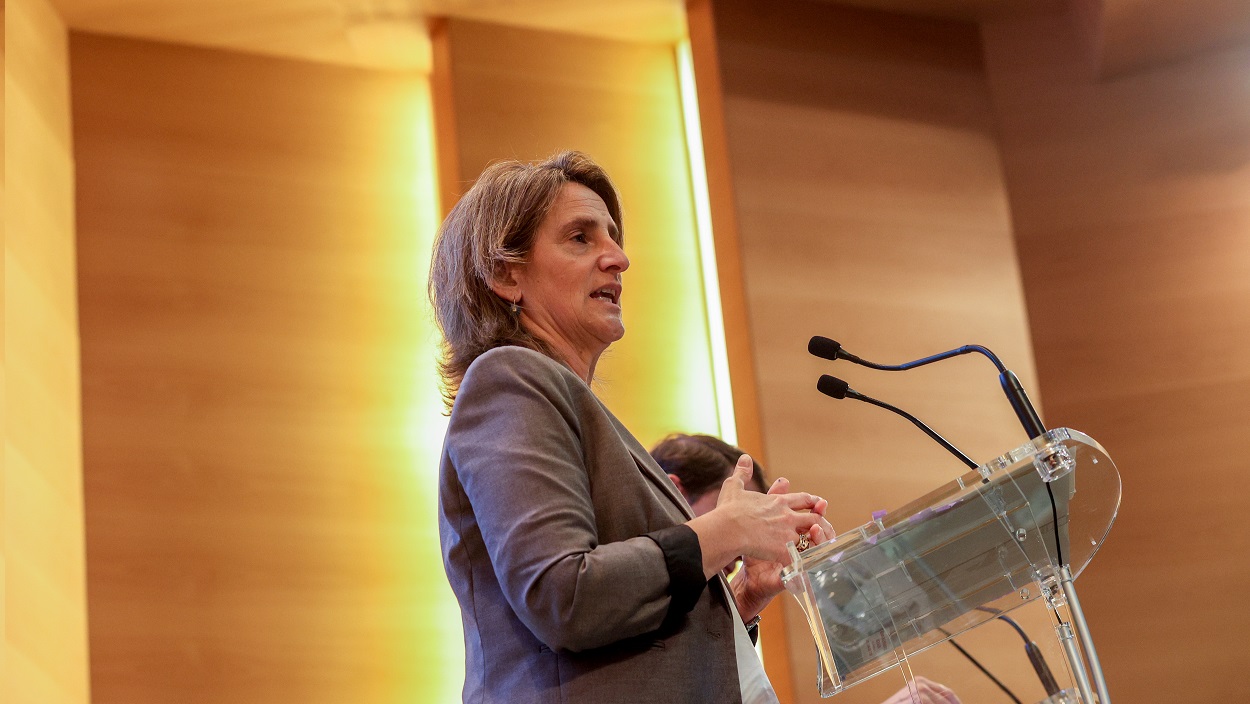 La vicepresidenta tercera y ministra para la Transición Ecológica, Teresa Ribera. EP