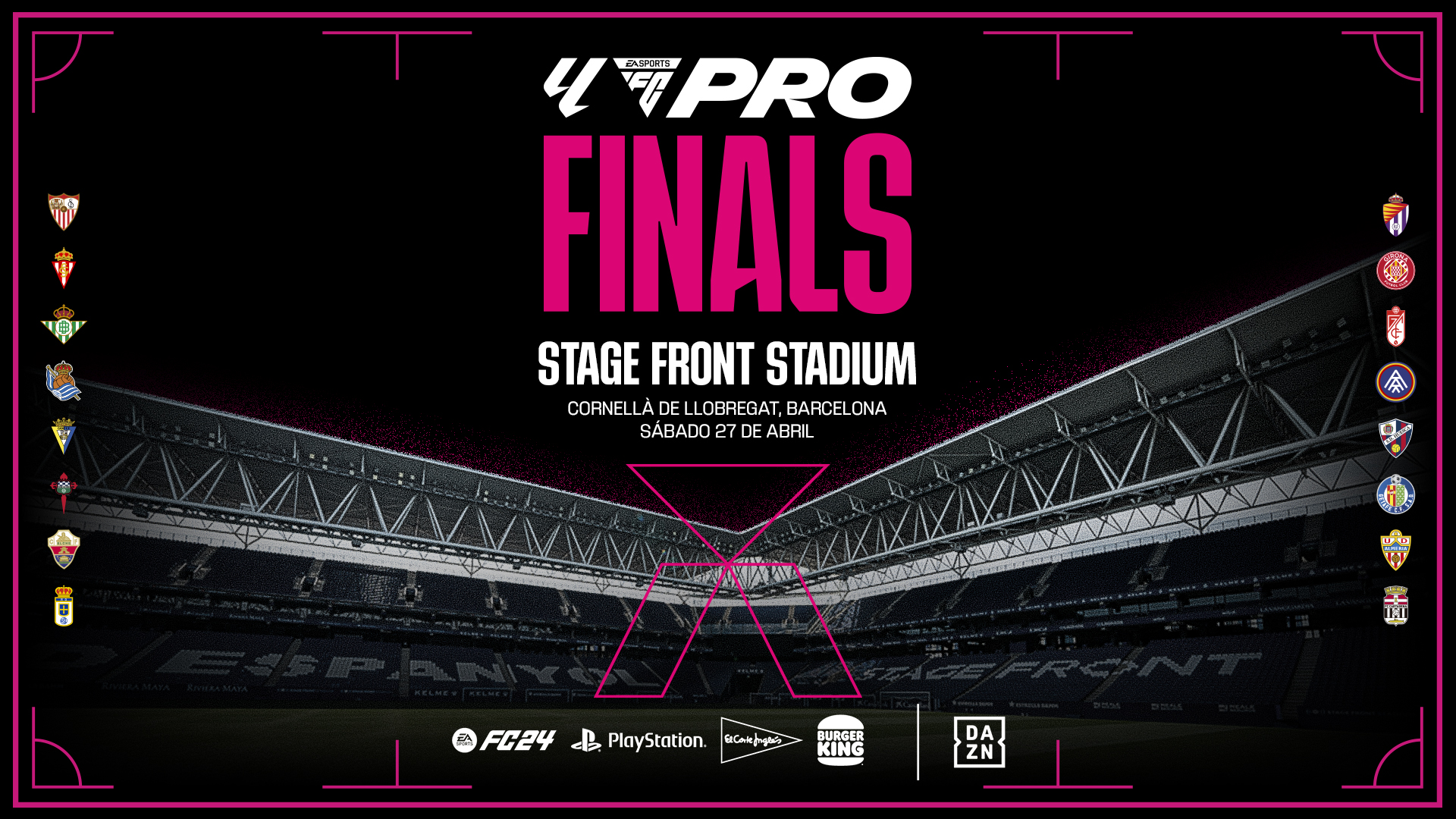 LALIGA FC Pro Finals se celebrará en el Stage Front Stadium 