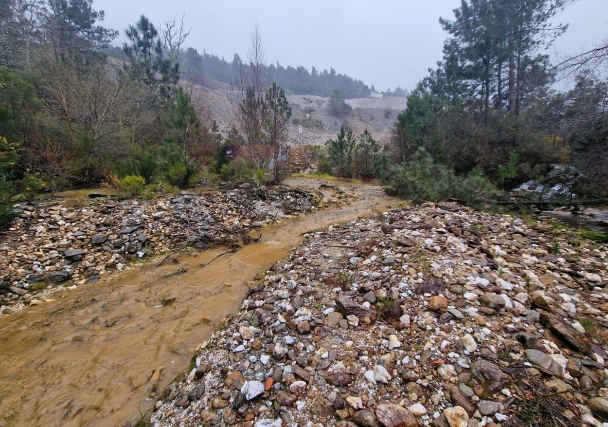 Imagen del entorno de la explotación minera de San Finx, en el concello coruñés de Lousame (Foto: Europa Press).