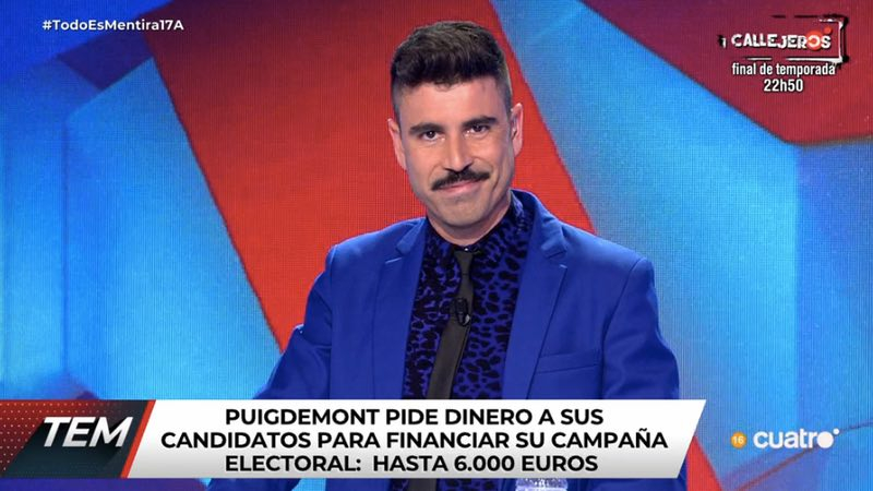 Luis Fraga, en 'Todo es Mentira'. Mediaset España
