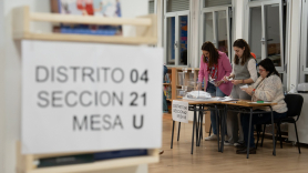 Imagen de un colegio electoral en el País Vasco. EP