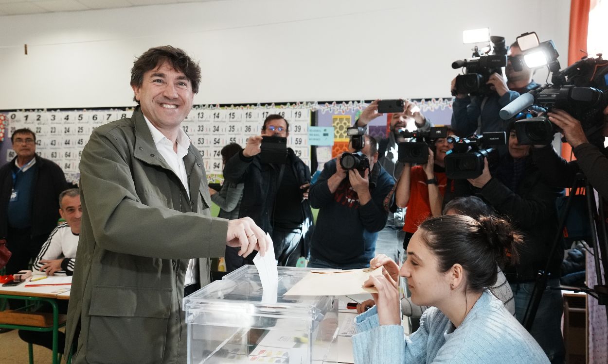 El secretario general del PSE EE y candidato del partido a lehendakari, Eneko Andueza. EP. (1)