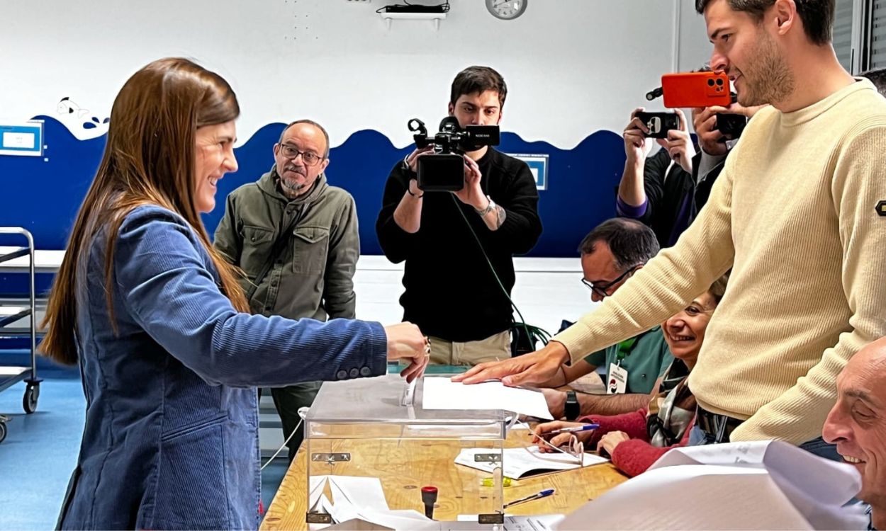 La candidata a lehendakari de Elkarrekin Podemos, Miren Gorrotxate. EP