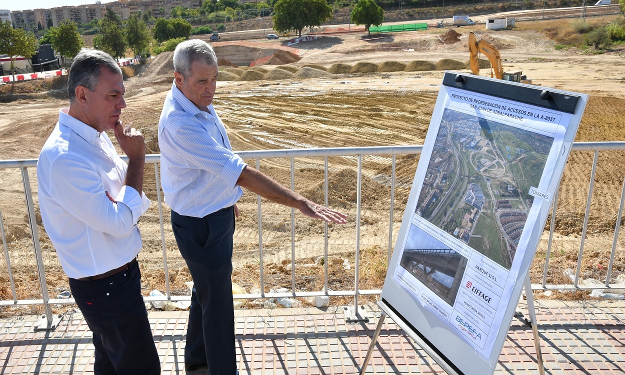 Jose Luís Sanz visitó las obras del Parque en 2019. EP