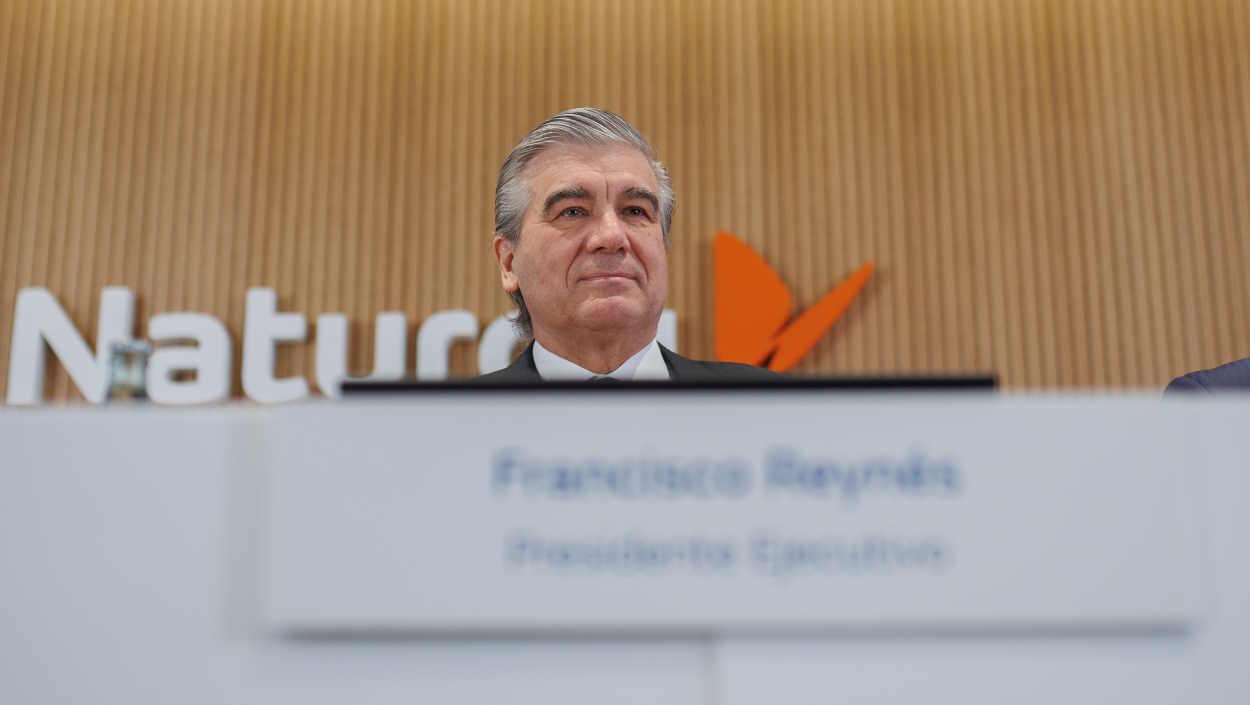 El presidente de Naturgy, Francisco Reynés, en la última presentación de resultados de la compañía