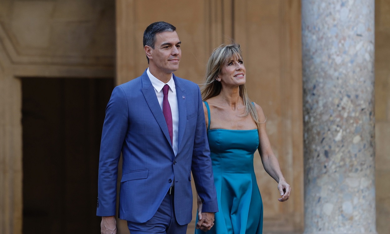 Pedro Sánchez y Begoña Gómez. EP