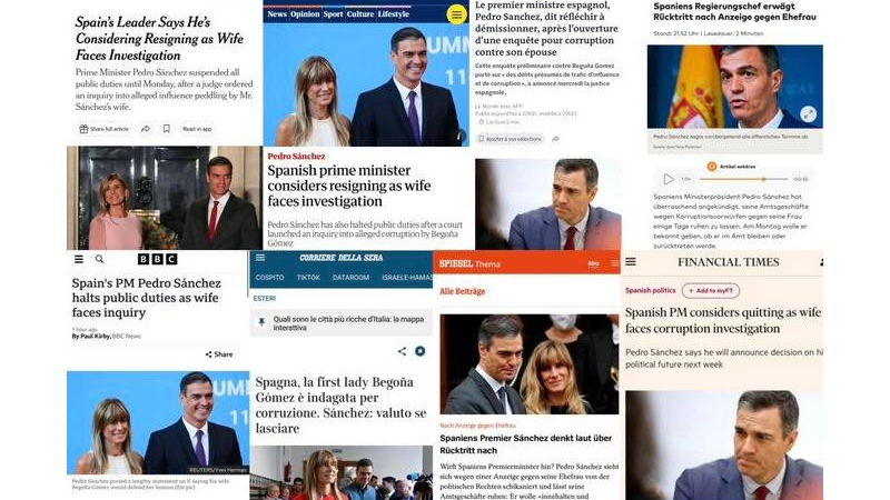 medios internacionales pedro sanchez