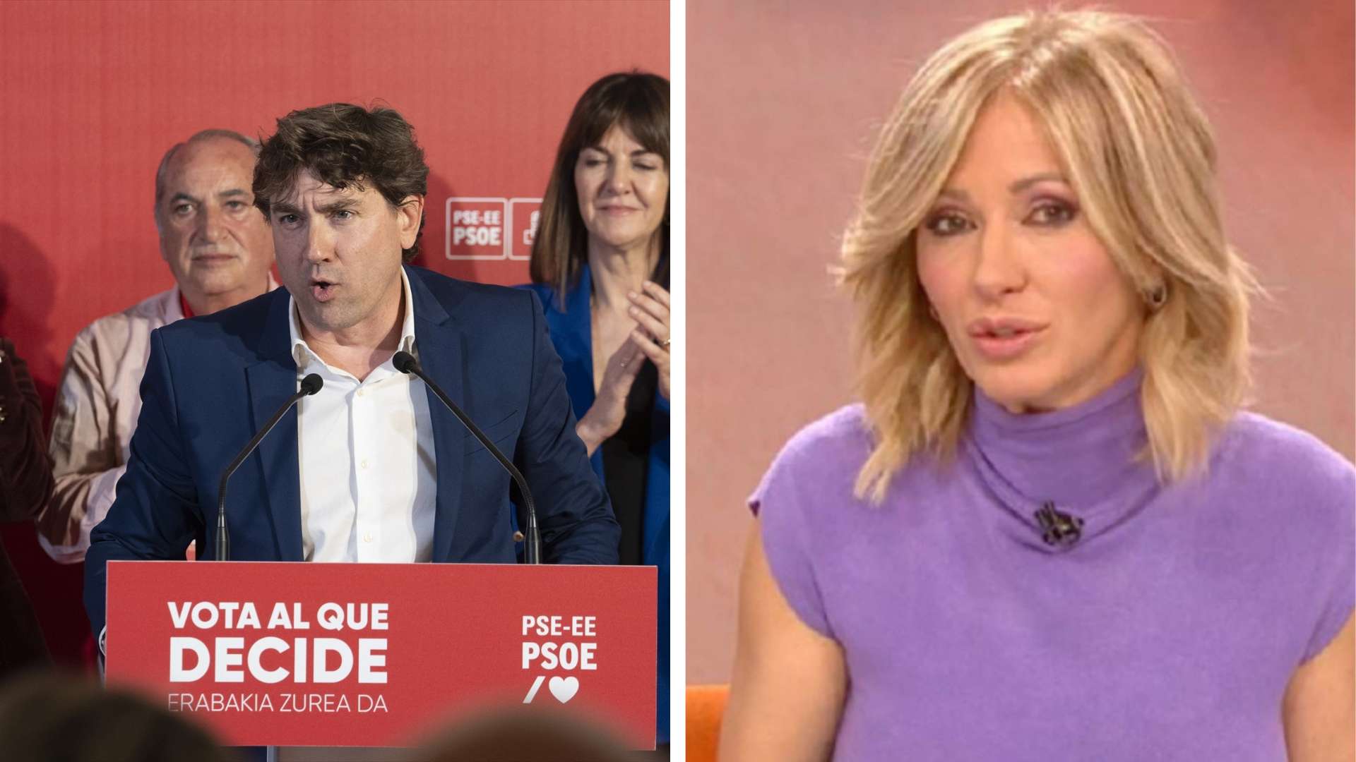 Eneko Andueza se desquita con Susanna Griso en directo: “El zasca ha traspasado fronteras” | Atresmedia/EP/Montaje propio