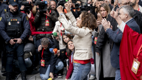 María Jesús Montero a la salida del Comité Federal del PSOE del 27 de abril