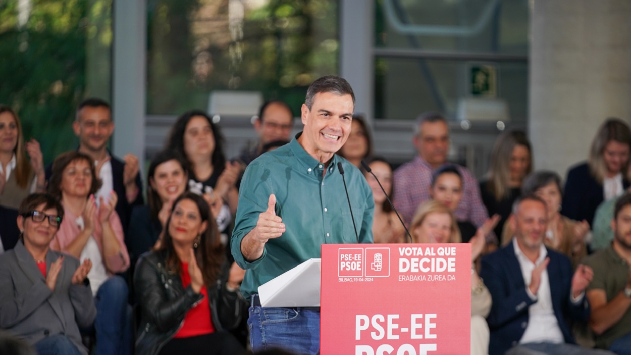 El presidente del Gobierno, Pedro Sánchez