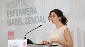 Isabel Díaz Ayuso en el Zendal. EP