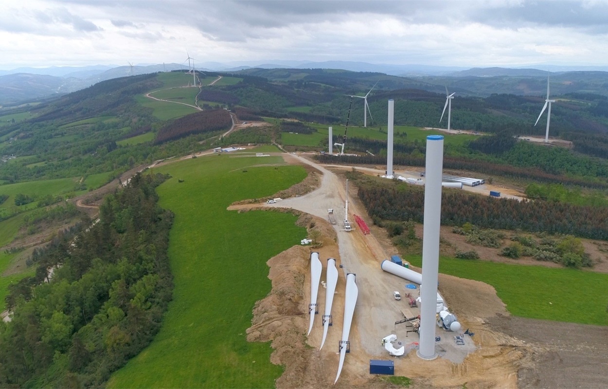 Imagen de un parque eólico en la provincia de Lugo (Foto: Europa Press/Archivo).