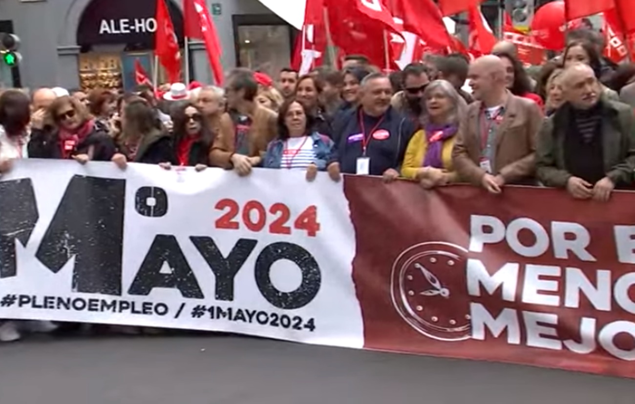 Manfiestación del 1 de mayo de 2024 en Madrid