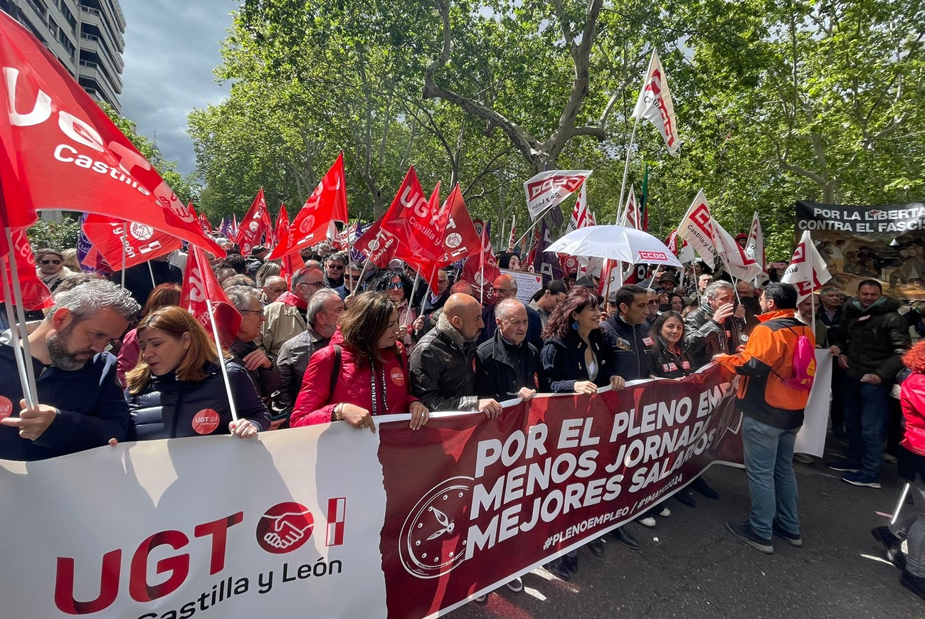 Manifestación del Primero de Mayo en Valladolid