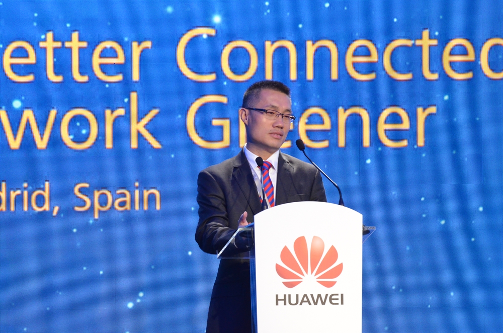 Logos Tao, presidente de Huawei Telecom Energy Business, en la inauguración del Foro. 