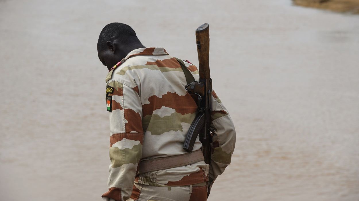 Soldado militar de Níger. EP
