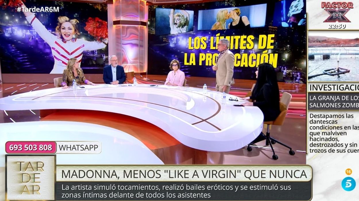 El lamentable comentario de Xavier Sardá sobre Madonna que levanta a Boris Izaguirre de 'TardeAR'. Mediaset