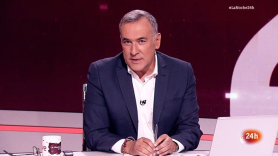 Xabier Fortes en una emisión de 'La noche en 24h'. TVE