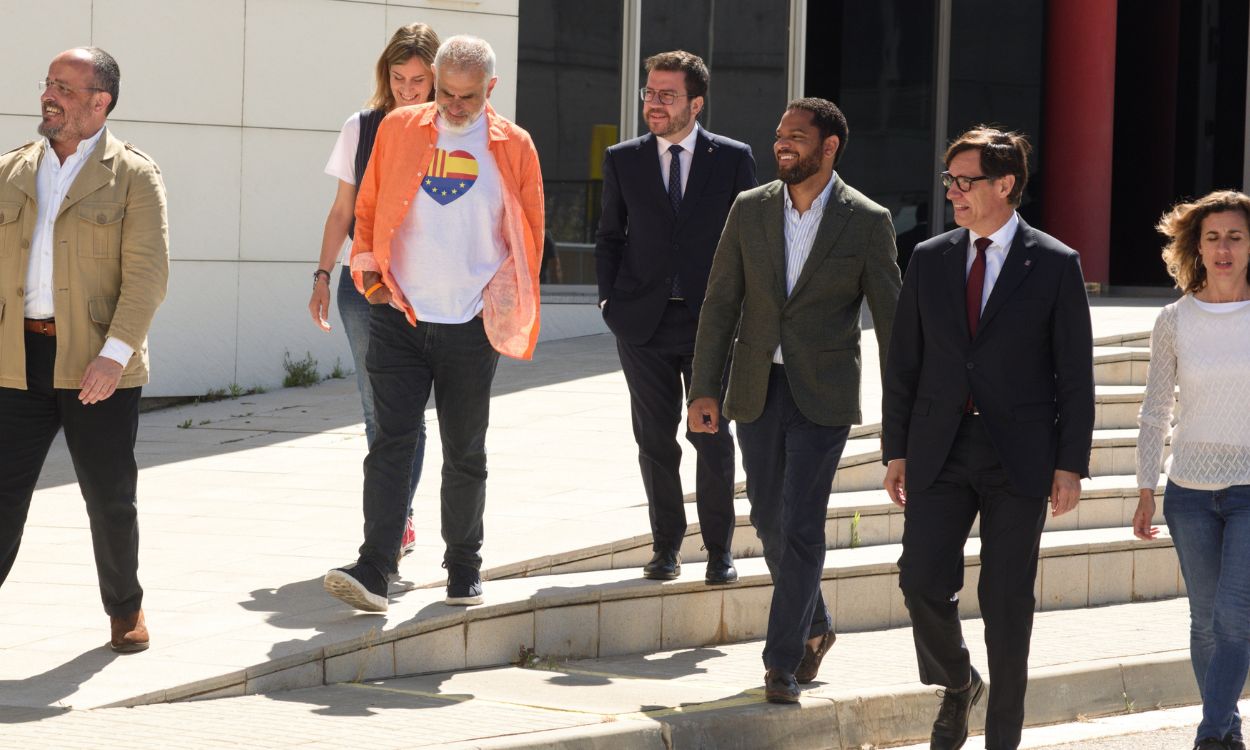 Los candidatos a las elecciones de Cataluña durante la jornada de reflexión