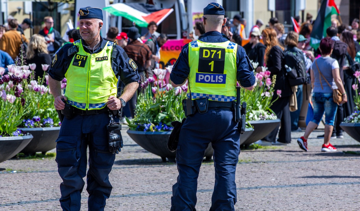Greta Thunberg, entre los detenidos durante las protestas en Malmö. EP
