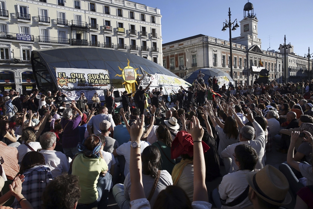 Imagen de archivo del movimiento 15M. (Foto: EFE)