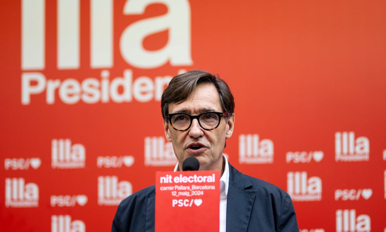 El líder del PSC y candidato del partido a la Presidencia de la Generalitat, Salvador Illa. EP