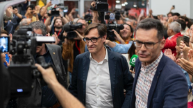 Salvador Illa, tras ganar las elecciones. EP
