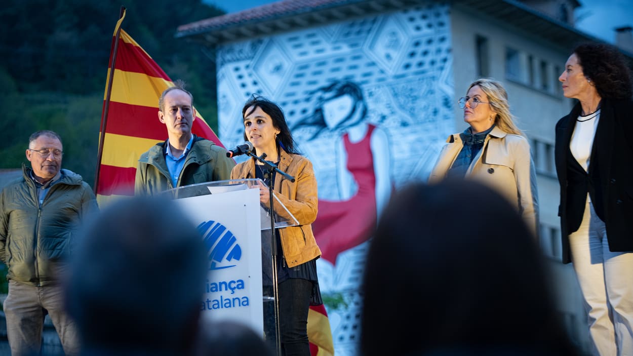 Silvia Orriols, en el inicio de campaña. EP. 