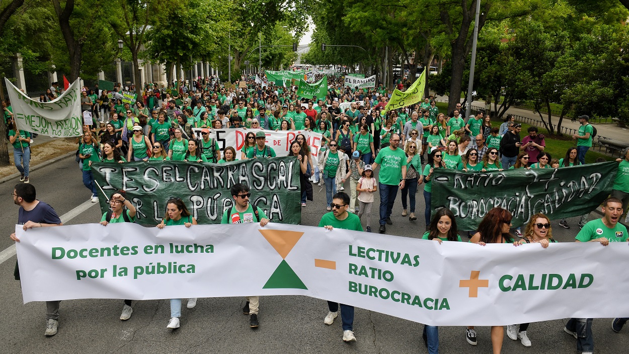 Manifestación por la Educación el pasado 8 de mayo