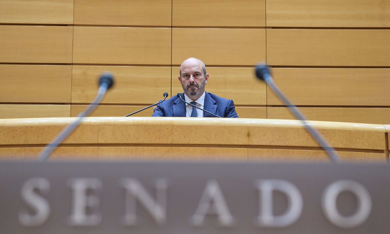 El presidente del Senado, Pedro Rollán (PP). EP.