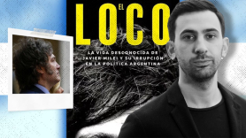 Ilustración sobre Juan Luis González y Javier Milei. Elaboración propia